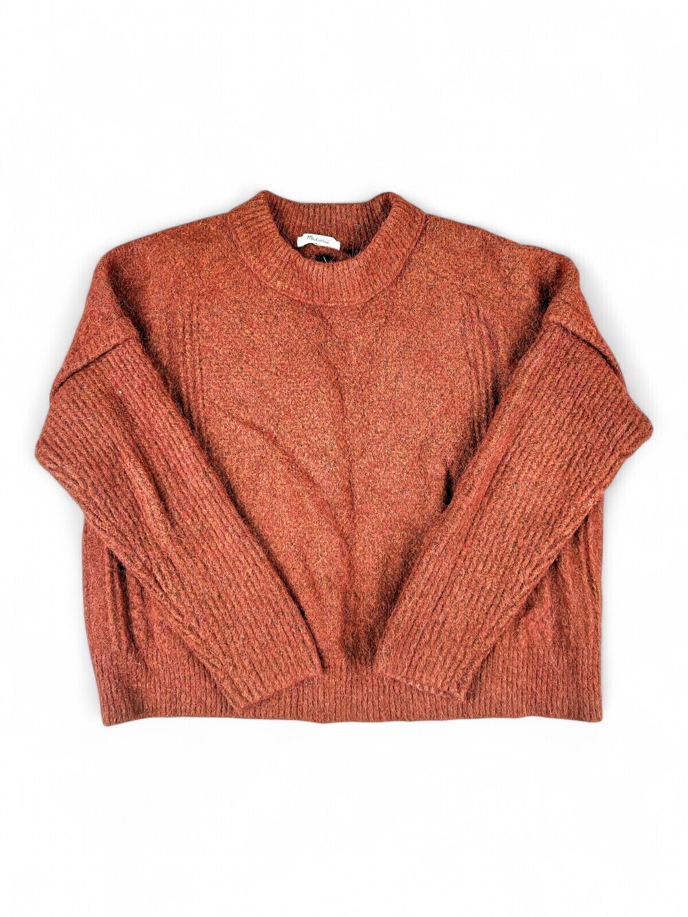 Madewell Crewneck Sweater Size M Rust Brown